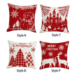 Maxbell Pillow Cover Protective Christmas Pillow Case for Restaurant Gift Home Style D