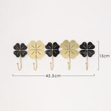 Maxbell Coat Rack Wall Mounted Door Hanger Holder Hanging for Bedroom Porch Closet 45.5cmx15cm
