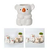 Maxbell Ceramic Flower Pot Indoor Bonsai Pots Flowerpot Small Planter White 4inch