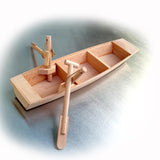 Maxbell Wood Boat Model Wood Statues Sculptures Figurines Decors Marine Beach