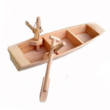 Maxbell Wood Boat Model Wood Statues Sculptures Figurines Decors Marine Beach