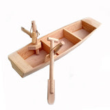 Maxbell Wood Boat Model Wood Statues Sculptures Figurines Decors Marine Beach