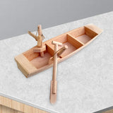 Maxbell Wood Boat Model Wood Statues Sculptures Figurines Decors Marine Beach