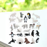 Maxbell 26x Mini Polar Animal Figurines Model for Collectibles Home Desktop Decor