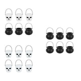 Maxbell 6x Halloween Candy Bucket Jar Props Holder Party Decoration Kids Toy witch horror bucket