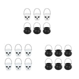 Maxbell 6x Halloween Candy Bucket Jar Props Holder Party Decoration Kids Toy witch horror bucket