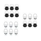 Maxbell 6x Halloween Candy Bucket Jar Props Holder Party Decoration Kids Toy witch horror bucket