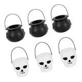 Maxbell 6x Halloween Candy Bucket Jar Props Holder Party Decoration Kids Toy witch horror bucket