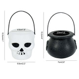 Maxbell 6x Halloween Candy Bucket Jar Props Holder Party Decoration Kids Toy witch horror bucket