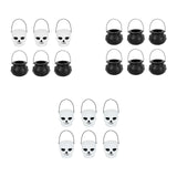 Maxbell 6x Halloween Candy Bucket Jar Props Holder Party Decoration Kids Toy witch horror bucket