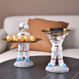 Maxbell Creative Astronaut Statue Ornament Trinkets Tray for Cabinet Decoration Style D