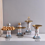 Maxbell Creative Astronaut Statue Ornament Trinkets Tray for Cabinet Decoration Style D