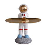 Maxbell Creative Astronaut Statue Ornament Trinkets Tray for Cabinet Decoration Style D