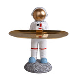 Maxbell Creative Astronaut Statue Ornament Trinkets Tray for Cabinet Decoration Style D