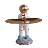Maxbell Creative Astronaut Statue Ornament Trinkets Tray for Cabinet Decoration Style D
