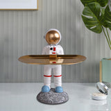 Maxbell Creative Astronaut Statue Ornament Trinkets Tray for Cabinet Decoration Style D