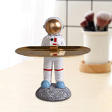 Maxbell Creative Astronaut Statue Ornament Trinkets Tray for Cabinet Decoration Style D