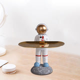 Maxbell Creative Astronaut Statue Ornament Trinkets Tray for Cabinet Decoration Style D