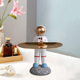 Maxbell Creative Astronaut Statue Ornament Trinkets Tray for Cabinet Decoration Style D