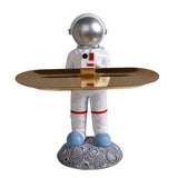 Maxbell Creative Astronaut Statue Ornament Trinkets Tray for Cabinet Decoration Style P