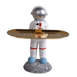 Maxbell Creative Astronaut Statue Ornament Trinkets Tray for Cabinet Decoration Style P