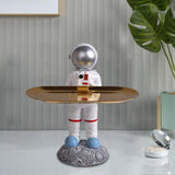 Maxbell Creative Astronaut Statue Ornament Trinkets Tray for Cabinet Decoration Style P