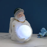 Maxbell Santa Claus LED Light Statue Table Lamp Lighting for Office Bedside Party Green