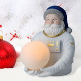 Maxbell Santa Claus LED Light Statue Table Lamp Lighting for Office Bedside Party Blue