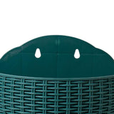 Maxbell Modern Wall Planter Self Watering Pot Plant Hanger for Floral Indoor Outdoor Dark Green