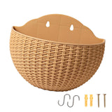 Maxbell Modern Wall Planter Self Watering Pot Plant Hanger for Floral Indoor Outdoor Khaki