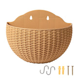 Maxbell Modern Wall Planter Self Watering Pot Plant Hanger for Floral Indoor Outdoor Khaki