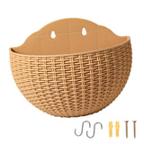 Maxbell Modern Wall Planter Self Watering Pot Plant Hanger for Floral Indoor Outdoor Khaki