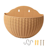 Maxbell Modern Wall Planter Self Watering Pot Plant Hanger for Floral Indoor Outdoor Khaki