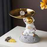 Maxbell Creative Spaceman Figurines Statues Storage Tray office Ornament Sitting