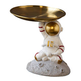 Maxbell Creative Spaceman Figurines Statues Storage Tray office Ornament Sitting