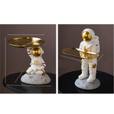 Maxbell Creative Spaceman Figurines Statues Storage Tray office Ornament Sitting