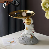 Maxbell Creative Spaceman Figurines Statues Storage Tray office Ornament Sitting
