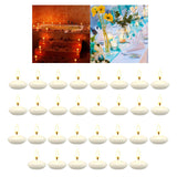 Maxbell 30Pcs Unscented Floating Candles Tealight Candles for Weddings Christmas
