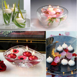 Maxbell 30Pcs Unscented Floating Candles Tealight Candles for Weddings Christmas