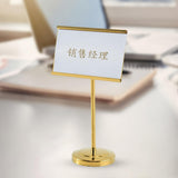 Maxbell Business Card Holder for Desk Card Name Stand Display for Exhibition Gold