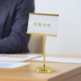 Maxbell Business Card Holder for Desk Card Name Stand Display for Exhibition Gold
