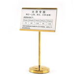 Maxbell Business Card Holder for Desk Card Name Stand Display for Exhibition Gold