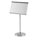 Maxbell Business Card Holder for Desk Card Name Stand Display for Exhibition Silver