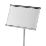 Maxbell Business Card Holder for Desk Card Name Stand Display for Exhibition Silver
