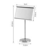 Maxbell Business Card Holder for Desk Card Name Stand Display for Exhibition Silver