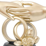 Maxbell Hand Resin Statues Sculptures Hand Gesture Figurines Tabletop Decors Wedding Hold Hand