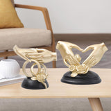 Maxbell Hand Resin Statues Sculptures Hand Gesture Figurines Tabletop Decors Wedding Hold Hand
