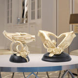 Maxbell Hand Resin Statues Sculptures Hand Gesture Figurines Tabletop Decors Wedding Hold Hand