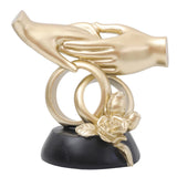 Maxbell Hand Resin Statues Sculptures Hand Gesture Figurines Tabletop Decors Wedding Hold Hand