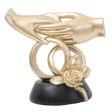 Maxbell Hand Resin Statues Sculptures Hand Gesture Figurines Tabletop Decors Wedding Hold Hand